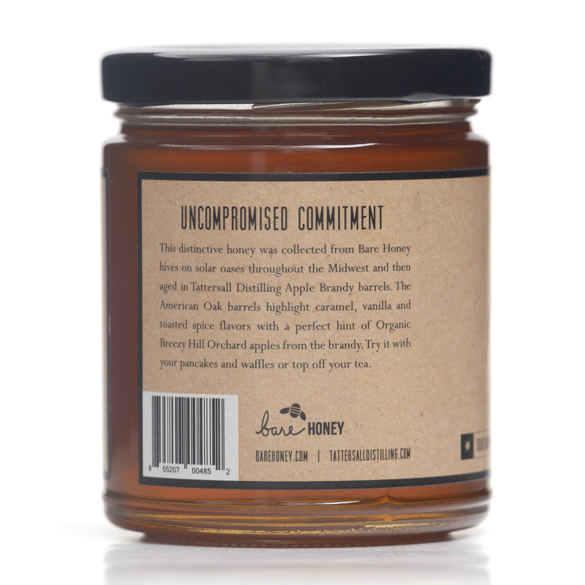 Barrel Aged Honey 12 oz Glass Jar Bare Honey