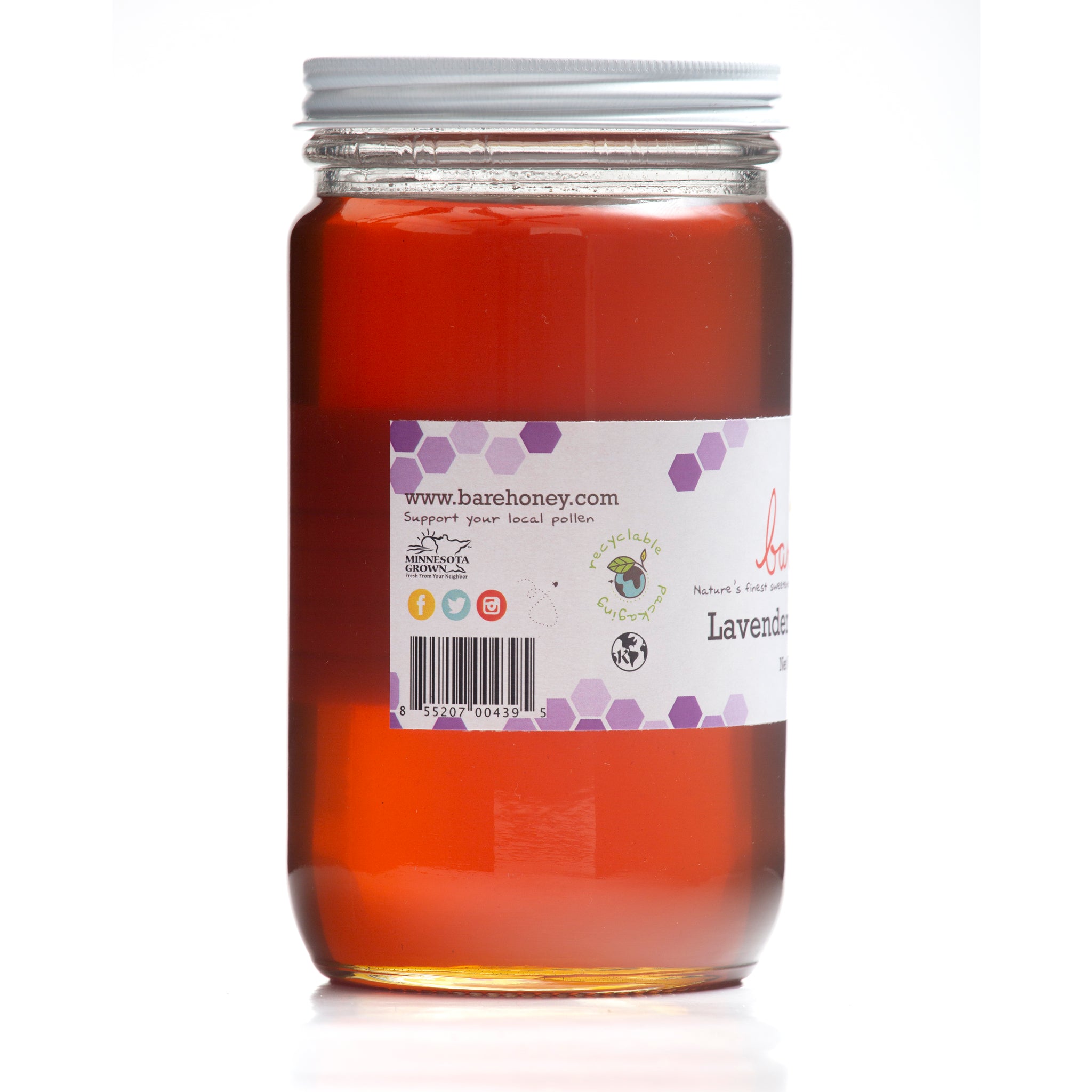 Lavender Blossom Honey 48 oz Jar – Bare Honey